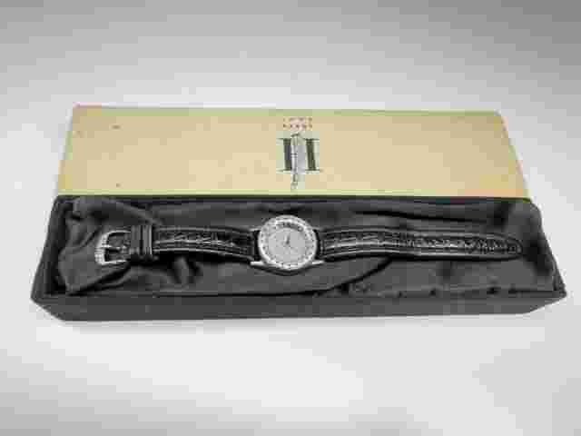 john hardy 925 sterling silver handcrafted swiss made ladies wristwatch with box