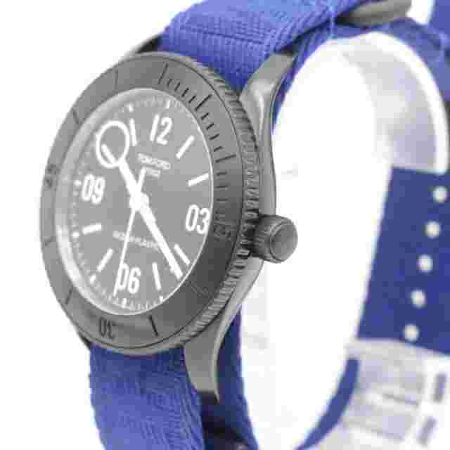 TOM FORD N.002 OCEAN PLASTIC SPORT BLUE WATCH 100% SUPER LUMINOVA Used TIEE-0