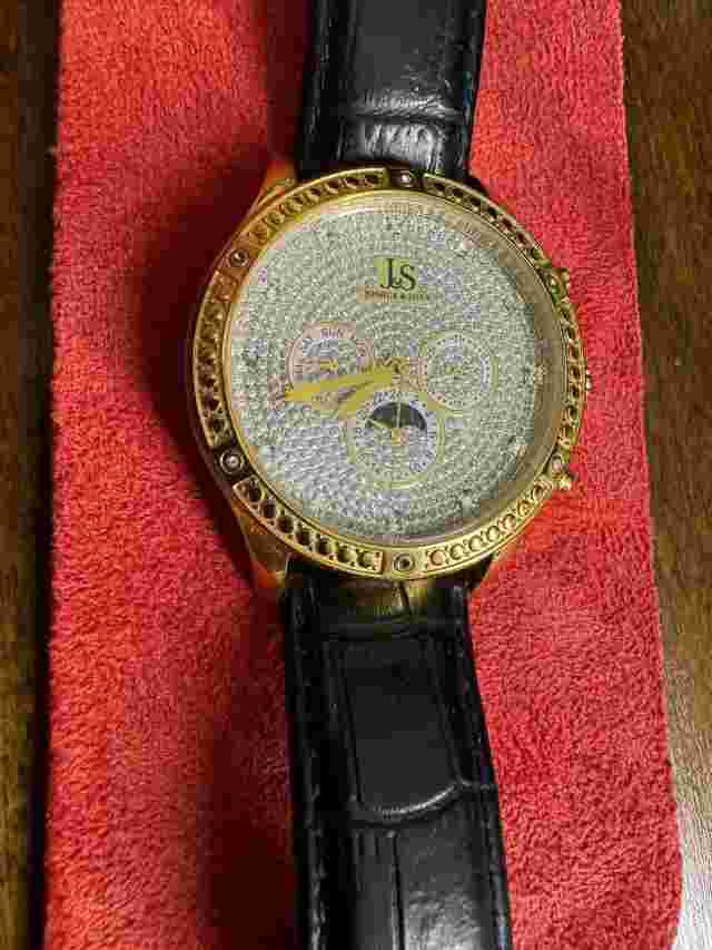 Joshua & Sons Mens Js-41-yg Sparkling Mechanical Multi-function Strap Watch