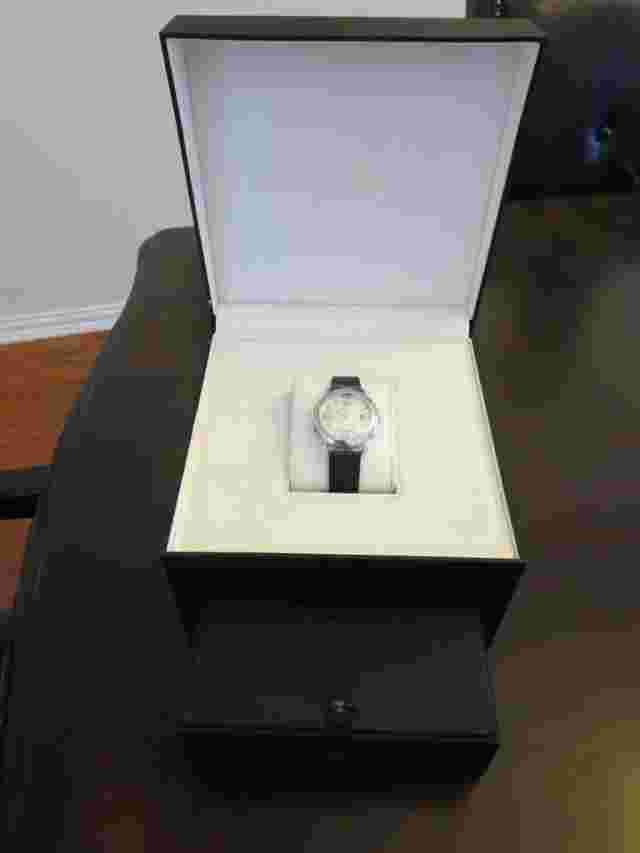 Fendi Selleria Black Leather Strap Swiss Quartz Watch 36mm S01RR17RA1S