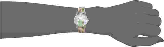 Frog Dial Multi-Color Watch Muppets Women's Mu1010 Kermit Fabric Watch Strap
