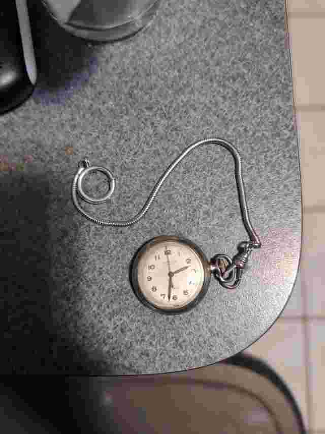 1910's Swiss Puritan/Ingersoll Solid Sterling Pocket Watch 17 Jewels, Running