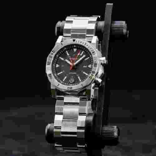 MTM H61-SSL-LUMI-MBSS Silver 42mm unused w/Box international warranty MEN'S Auth