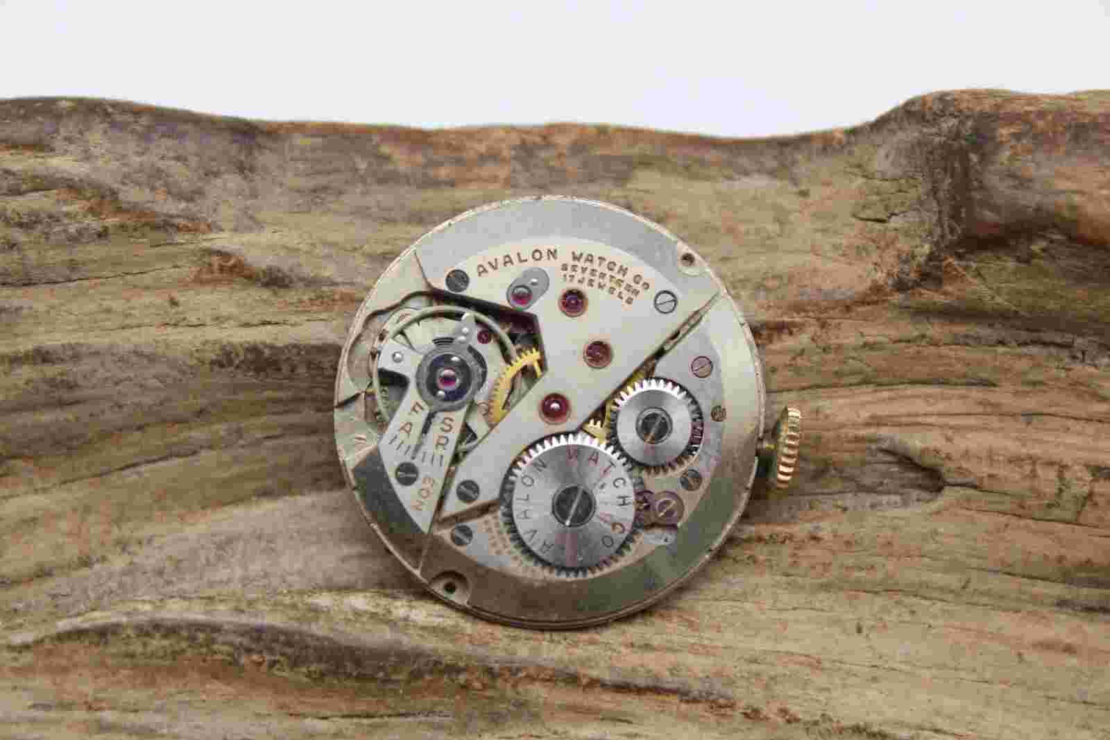 AVALON 17j MEN'S WRIST WATCH MOVEMENT 25.8mm RUNS (GN)