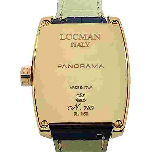 LOCMAN PANORAMA GOLD 18K (750) SWISS MOVEMENT ETA 2824-2  MEN'S WATCH REF. 152