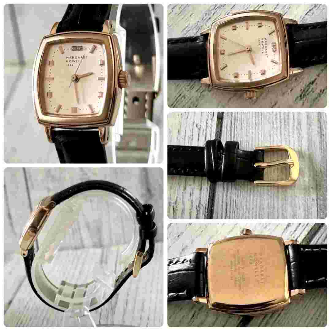MARGARET HOWELL Used wristwatch Square 2P Rare