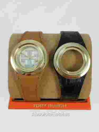 Tory Burch Miller Watch & Leather Strap Gift Set 37mm TBW6211