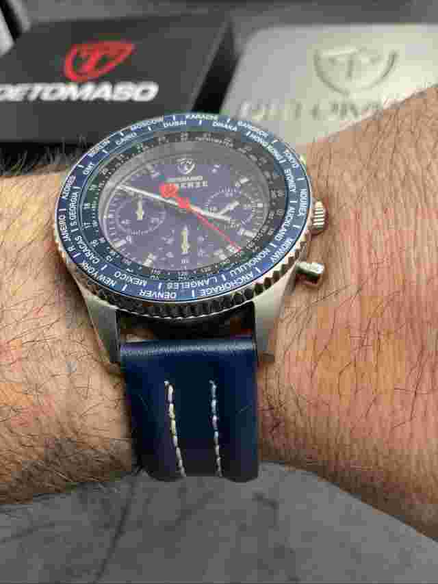 Detomaso Firenze Chronograph Watch in blue  (New Other)