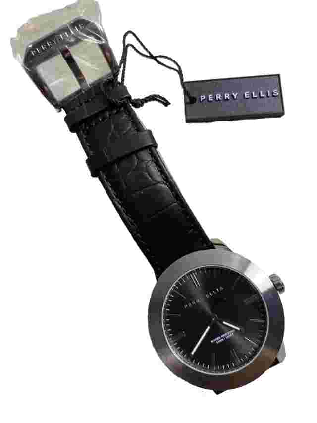 Perry Ellis PEW03002-01 Invicta Slimline Quartz Japan Movt Analog Men’s Watch