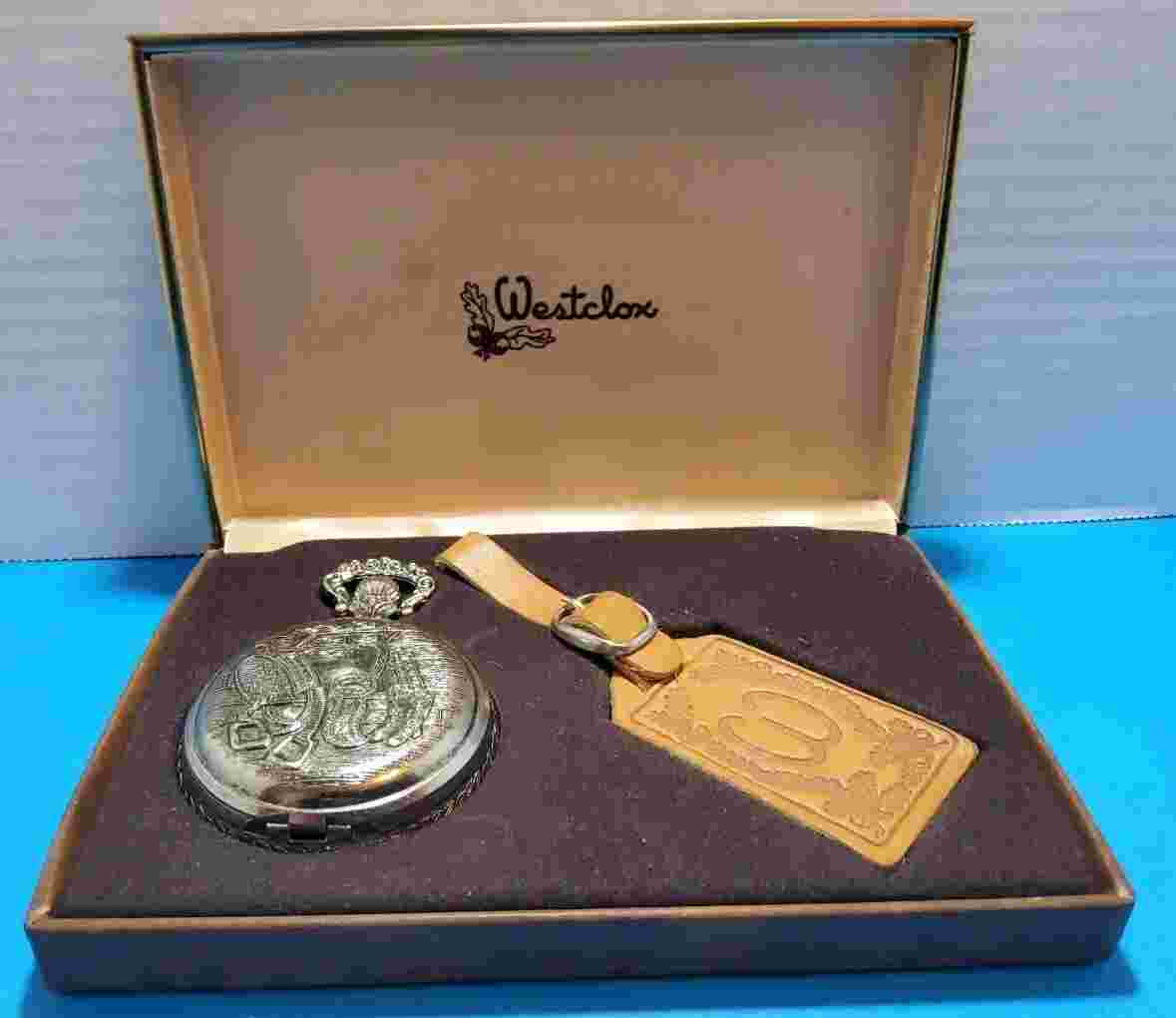 Vintage Westclox Pocket Watch With Original Box And No Chain FREE