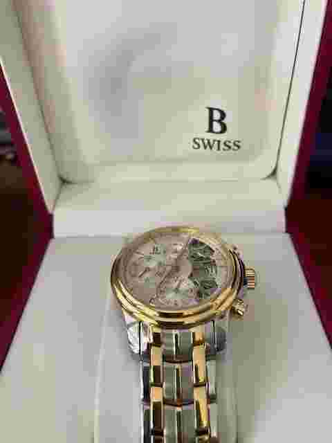 B Swiss Prestige Men's Swiss Made Chronograph Automatic Watch NEW No negotiation