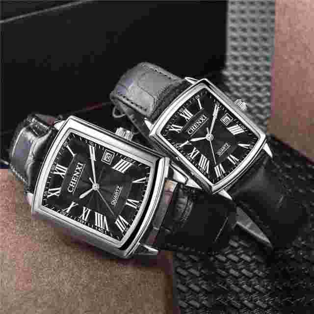 CHENXI Men Steel Watch Roman Numerals Wristwatch Boys Girl Business Male Watches