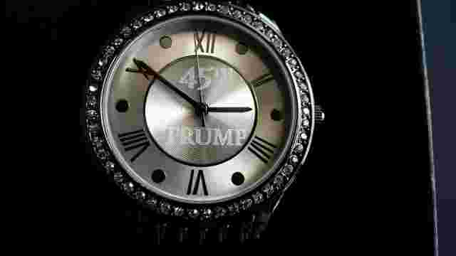 Donald J. Trump Custom Etched Crystal *45th TRUMP* MENS Wristwatch Unisex SUPERB