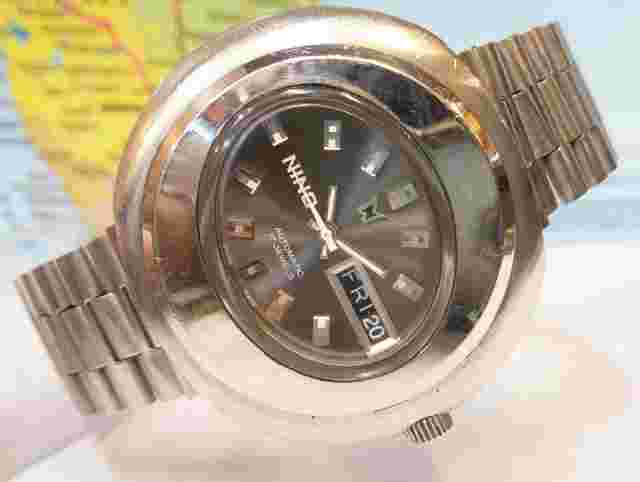NINO 17 JEWELS AUTOMATIC GRAY DIAL N49 SWISS MEN'S FULL WORKING ALL ORG. VINTAGE
