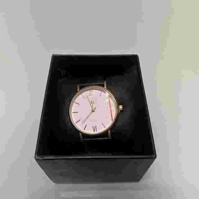 Asos Watch Analog Quartz Black With Tan Leather Band. NEW