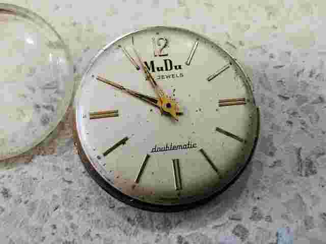 vintage  SWISS mens watch MUDU AUTOMATIC