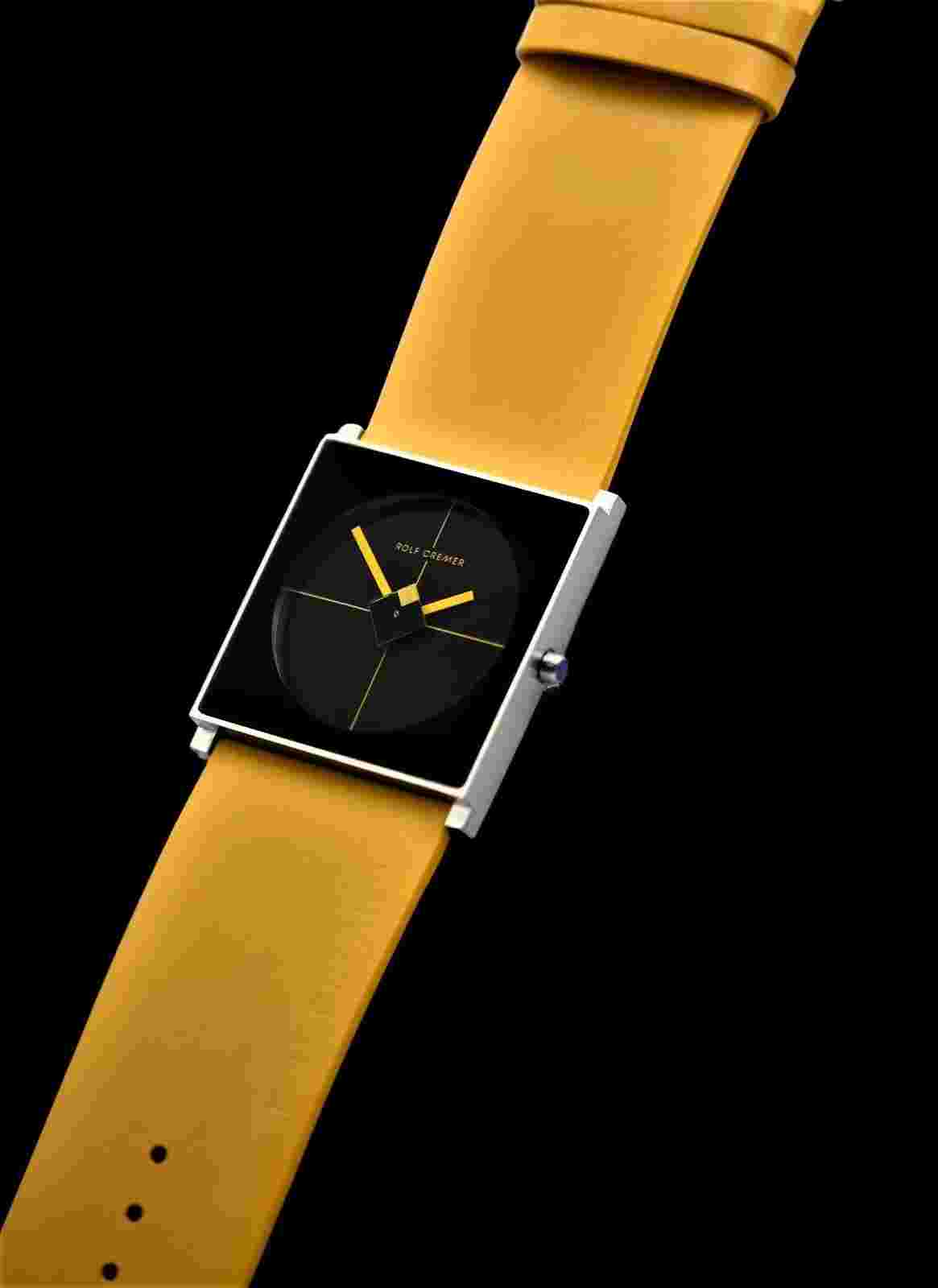 German designer Rolf Cremer model CUBE wristwatch
