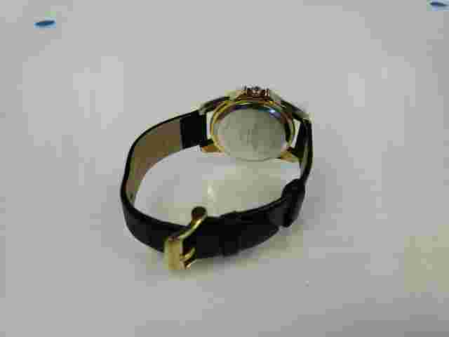 Deporte 9846 Womens Adria Crystal Accented Seafoam Green & Yellow Gold Watch