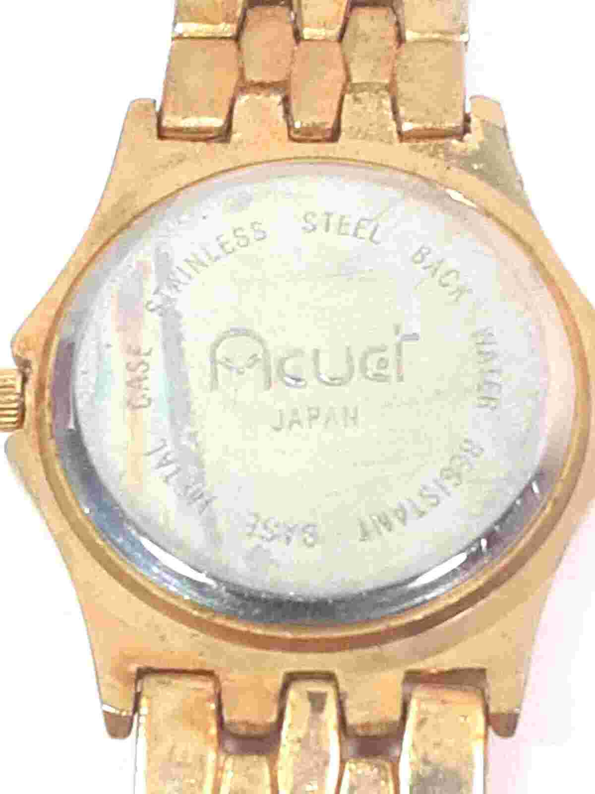 Acuet Gold Tone Ladies Watch New Battery