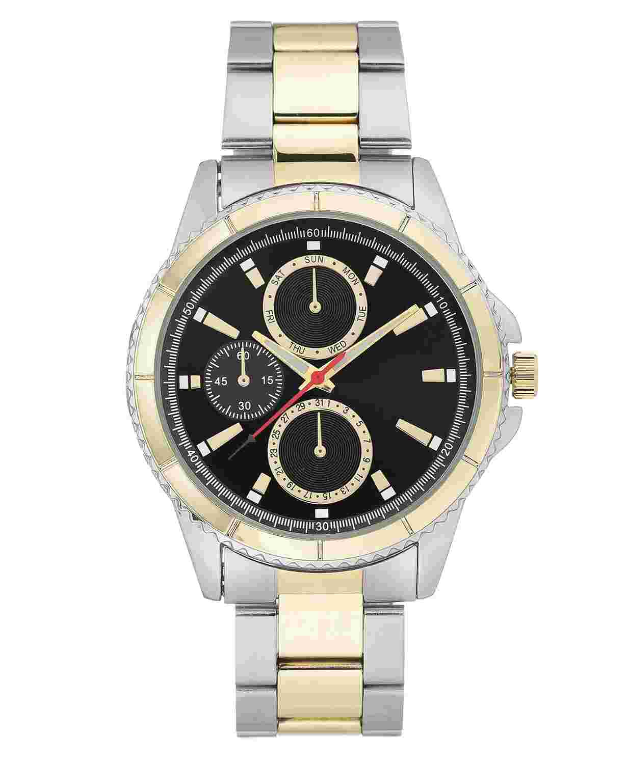 INC Men’s Two-Tone Bracelet Watch 44mm