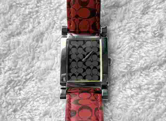Coach Stainless Steel Quartz Swiss Made Watch w/ Box and Manual