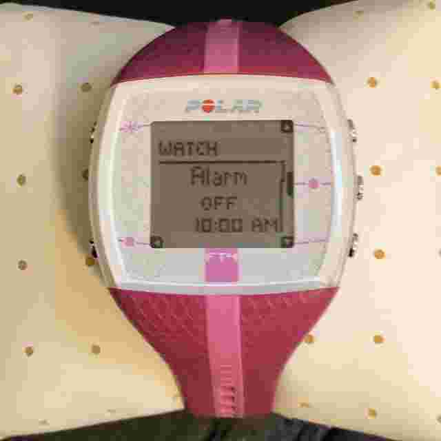 Polar FT4 Digital Watch Women Heart Rate Monitor White Pink Tone New Battery f20