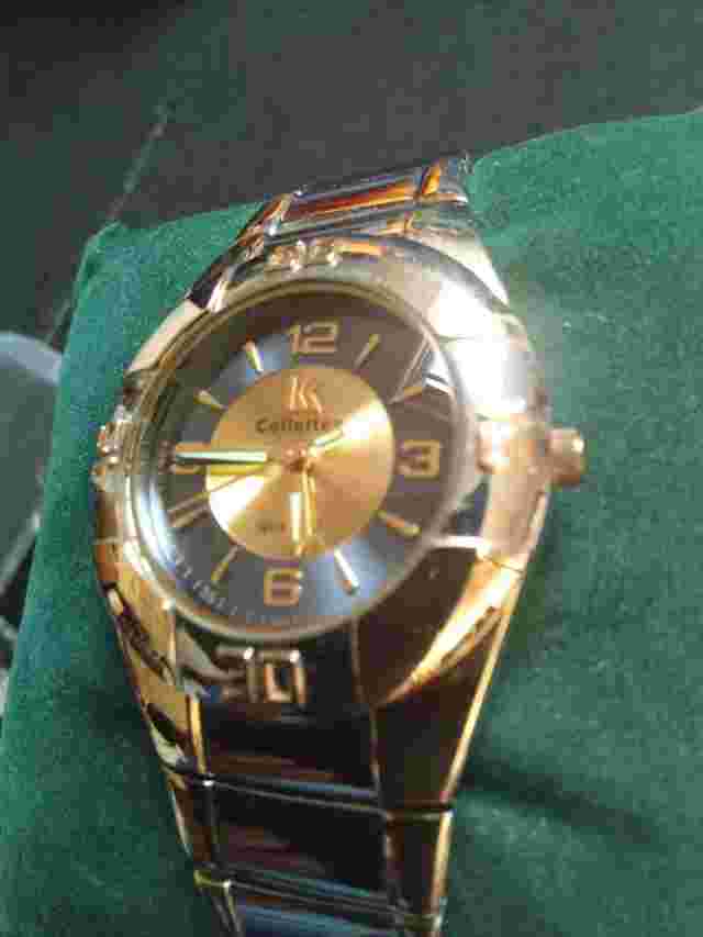 New, IK Collection Unisex Stainless Steel Gold &silver Tone Working wristwatch