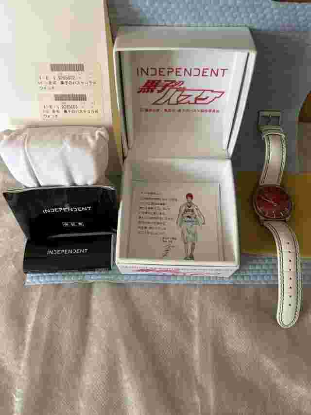 Independent x Kuroko's Basketball Collab Akashi Seijuro Model Watch Quartz Red