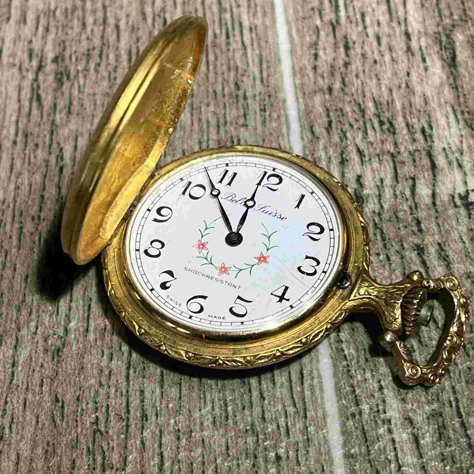 Vintage Belle-Suisse Watch Shock-resistant Hunting Deer FOR PARTS