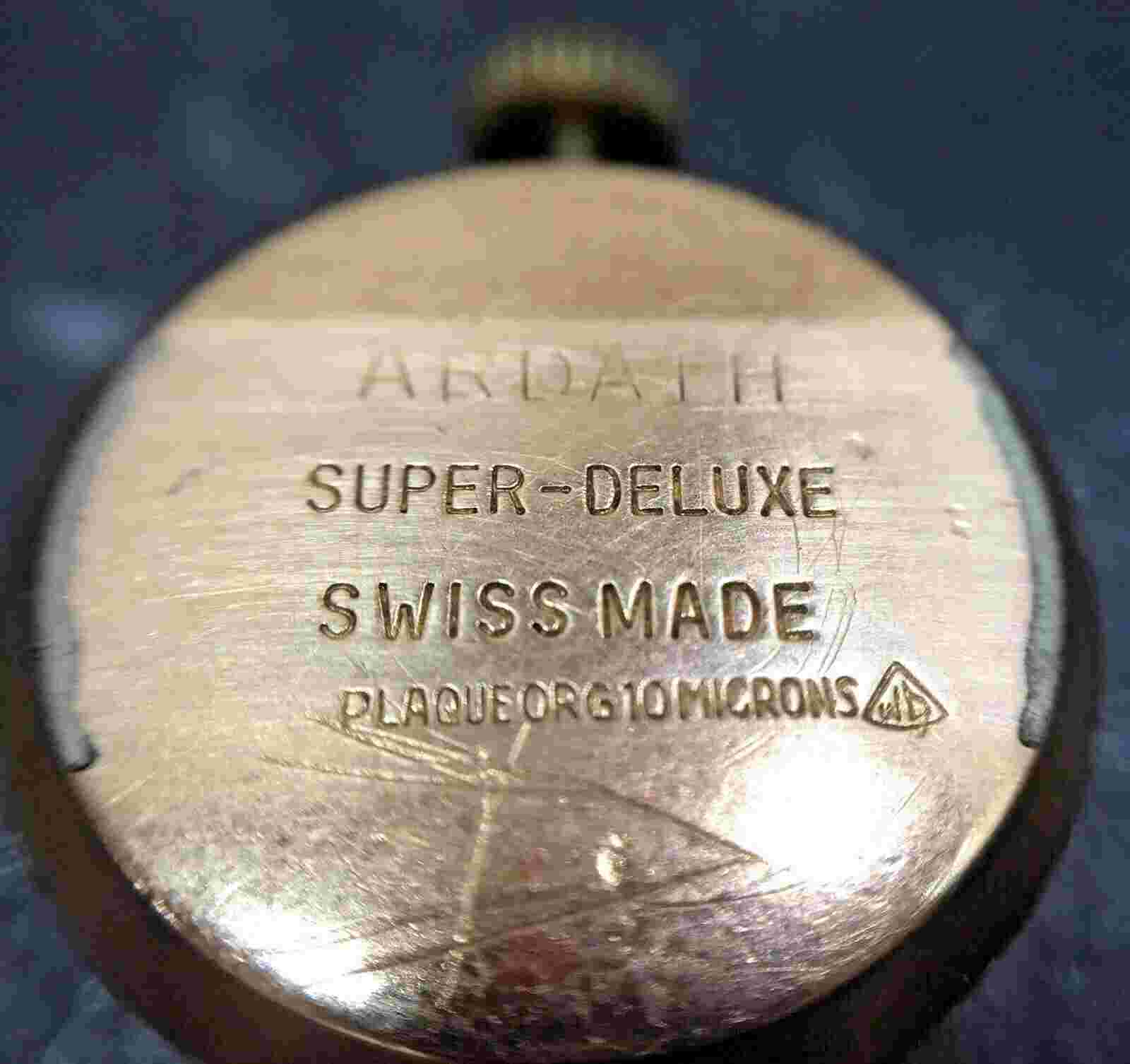 Vintage 1960s Ardath Super - Deluxe ladies watch, changable Face 17 Jewels