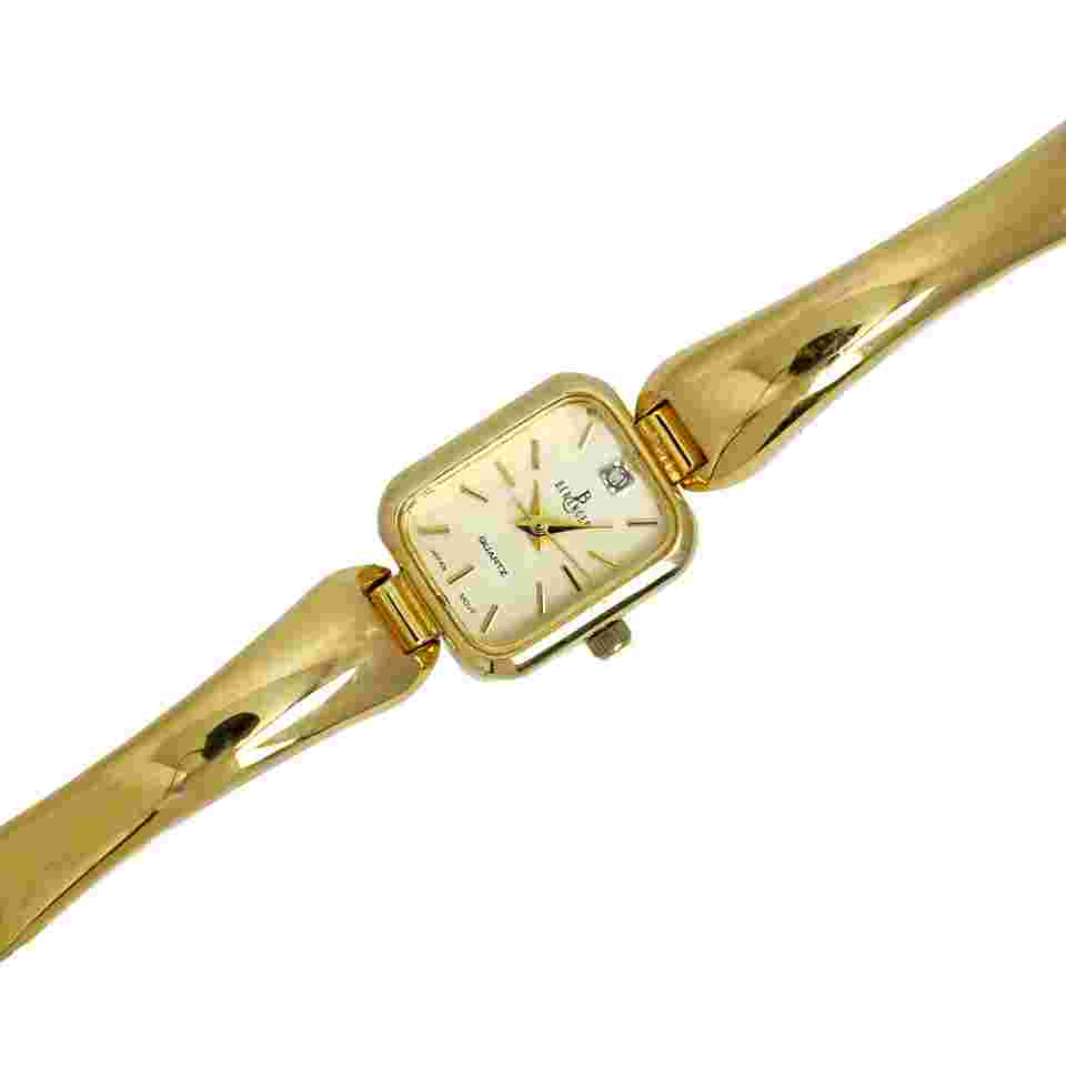 Berenger Swiss Ladies 18k Gold Plated Vintage 90's Dainty Bangle Wrist Watch