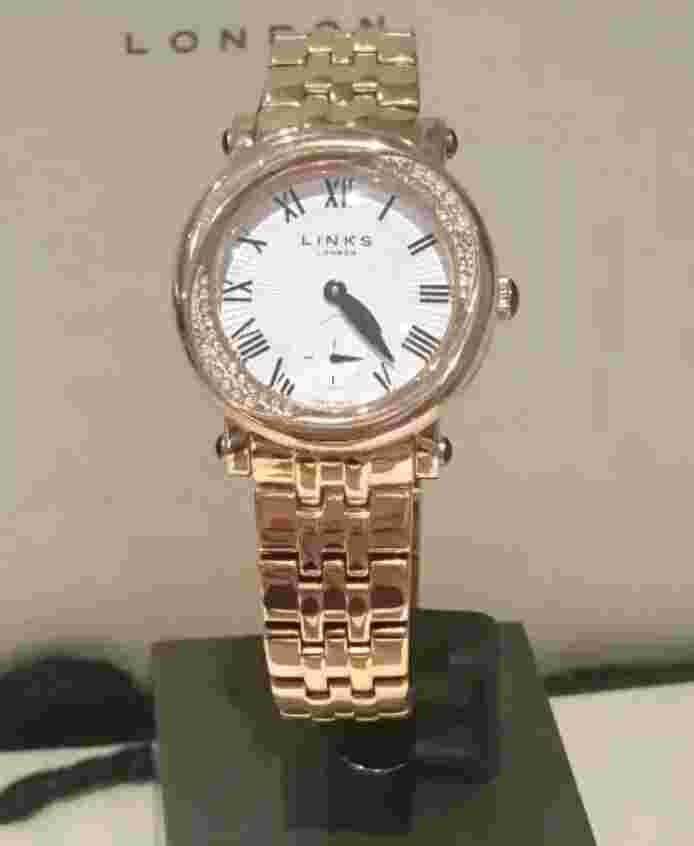 Links Of London Kindred Soul Ladies Watch Bnwt Rose Gold 6010.1733 Crystal
