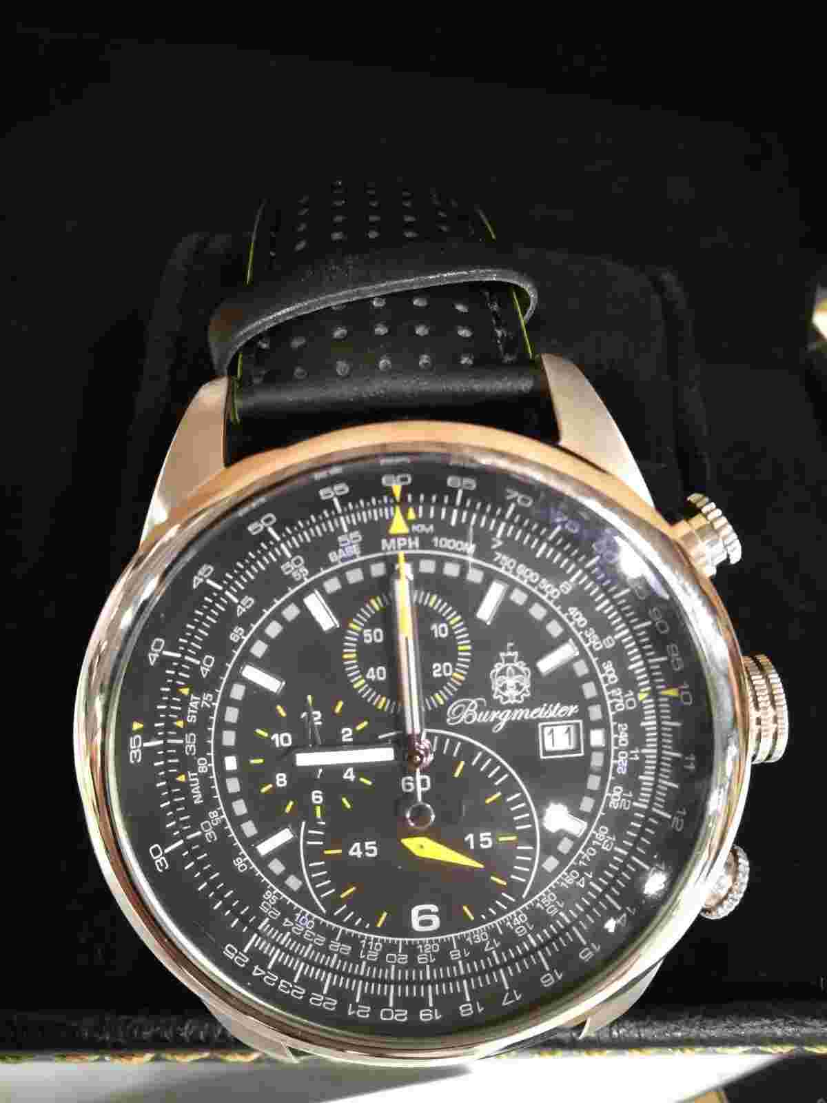 Burgmeister BM505-122 Melbourne Men's Chronograph Quartz Black Watch