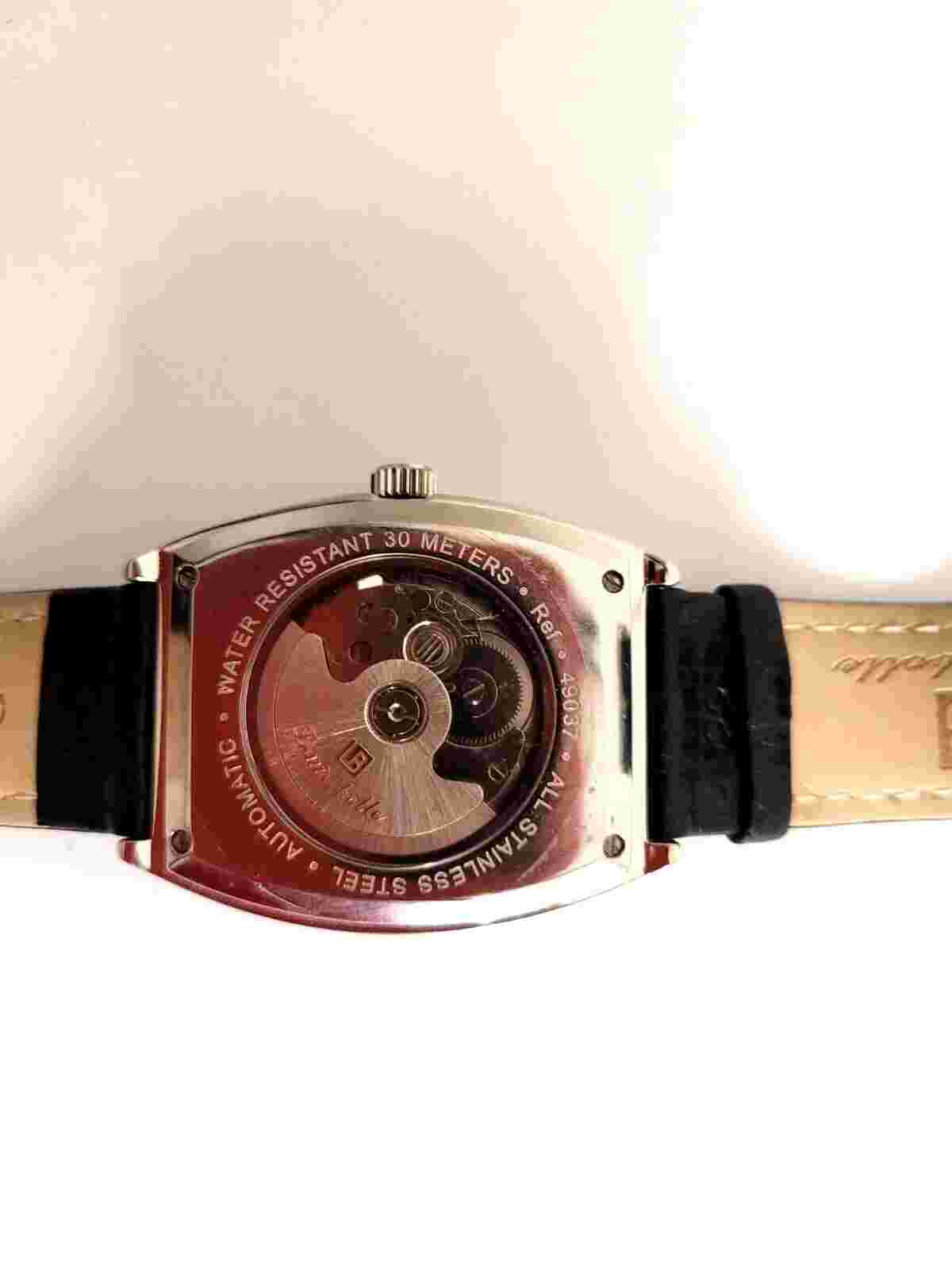 RARE Louis Bolle 49037 'Agent' Automatic Tonneau Men's Watch