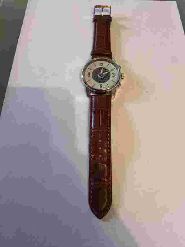 Large Atlas for Men brown and silver wristwatch - Untested