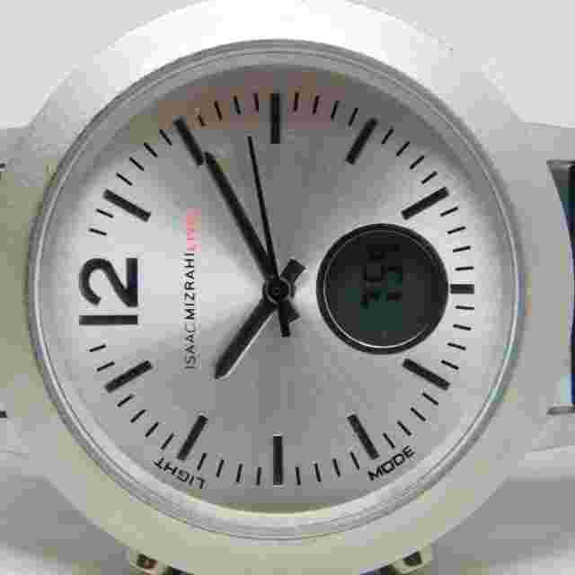 ISAAC MIZRAHI LIVE! IMZ780 Silicone Band Quartz Analog Digital Women's Watch