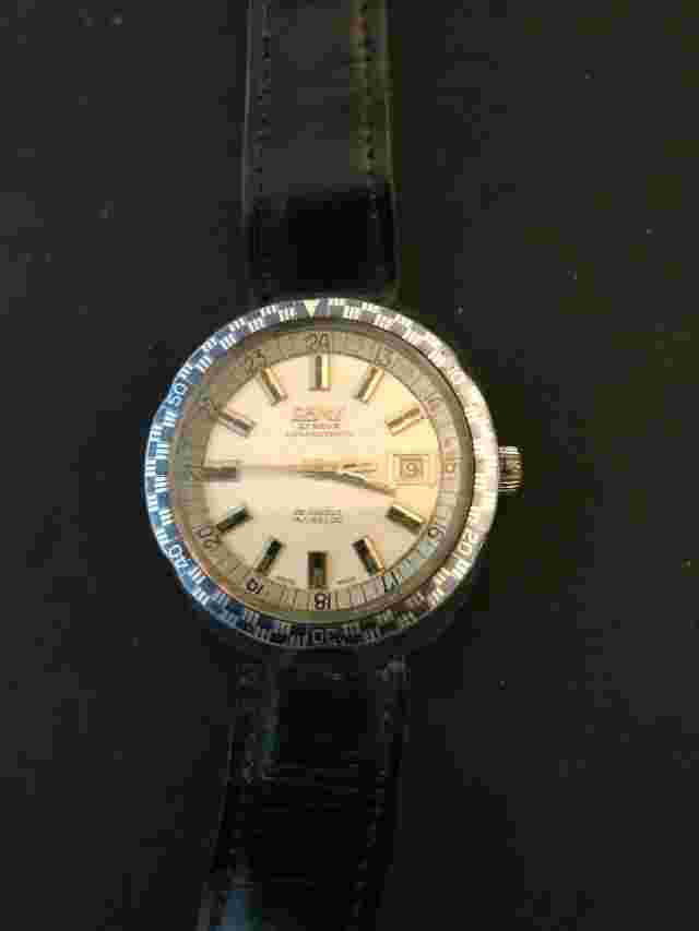 SWISS SUPERAUTOMATIC CAMY LEATHER WATCH