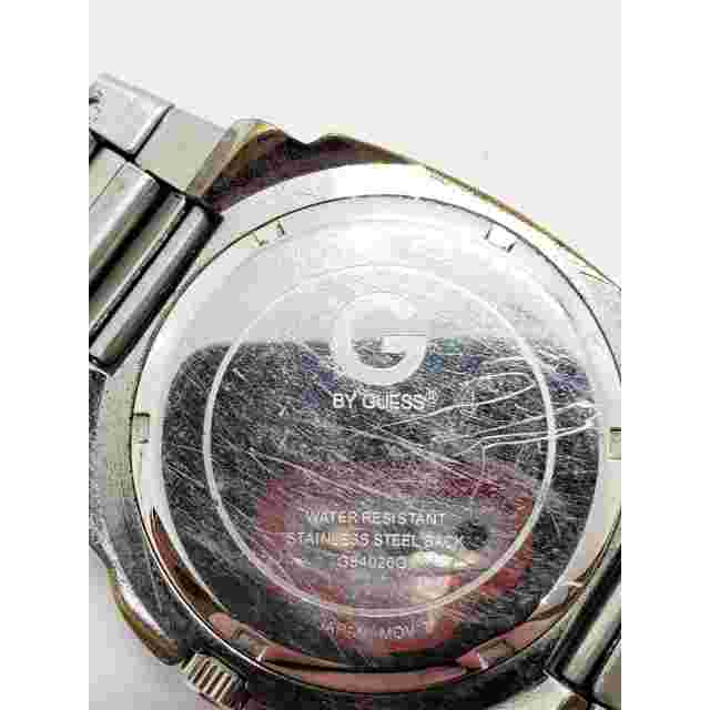 G by Guess. Large silver face men's watch. G84026G1
