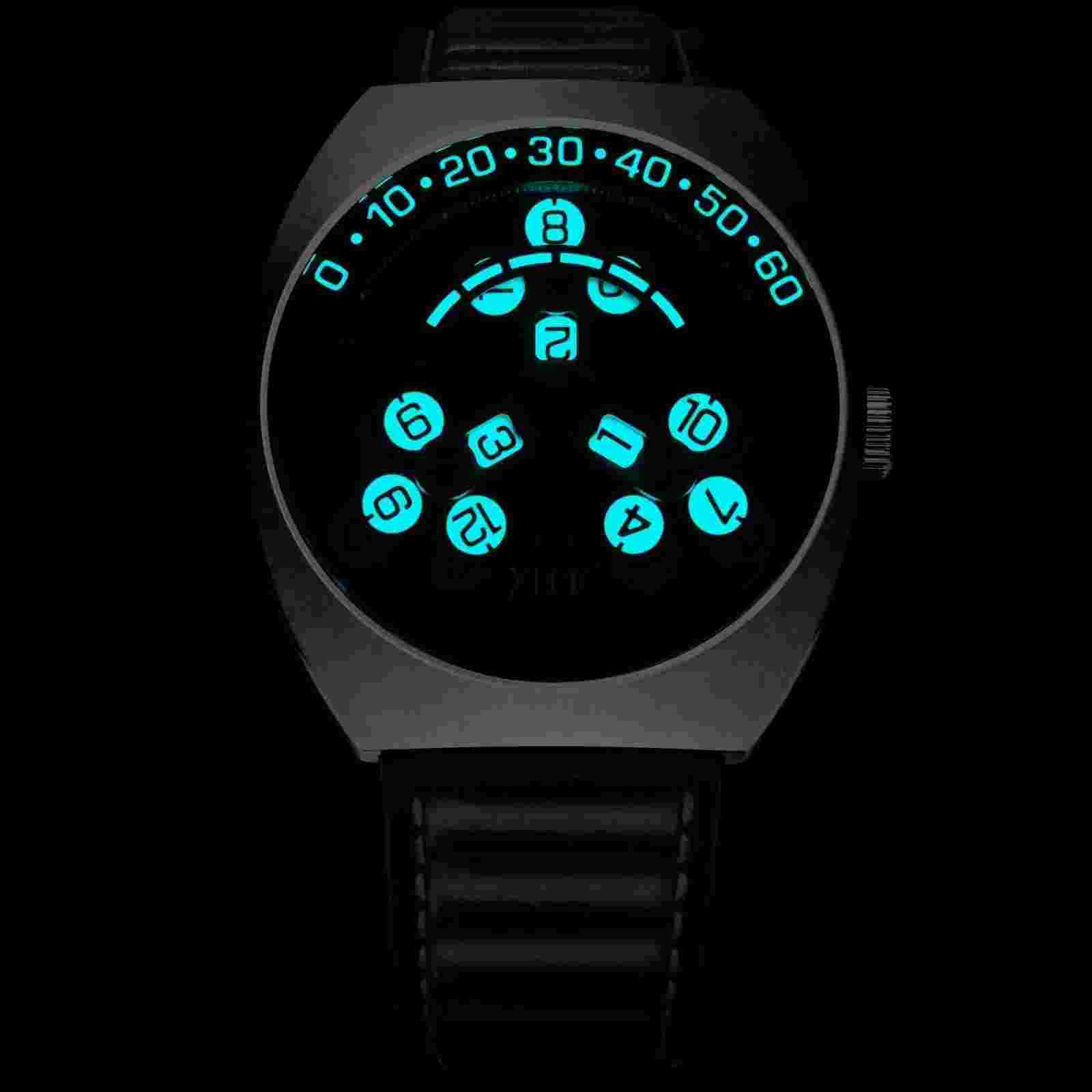 Xeric Scrambler Automatic Wandering Hour Steel Black Watch - 2 left