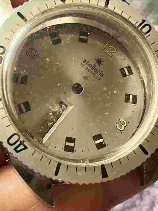 VINTAGE 1MENS STELLARS SKIN DIVER DIVE WATCH CASE For 17 JEWELS MANUAL 37MM