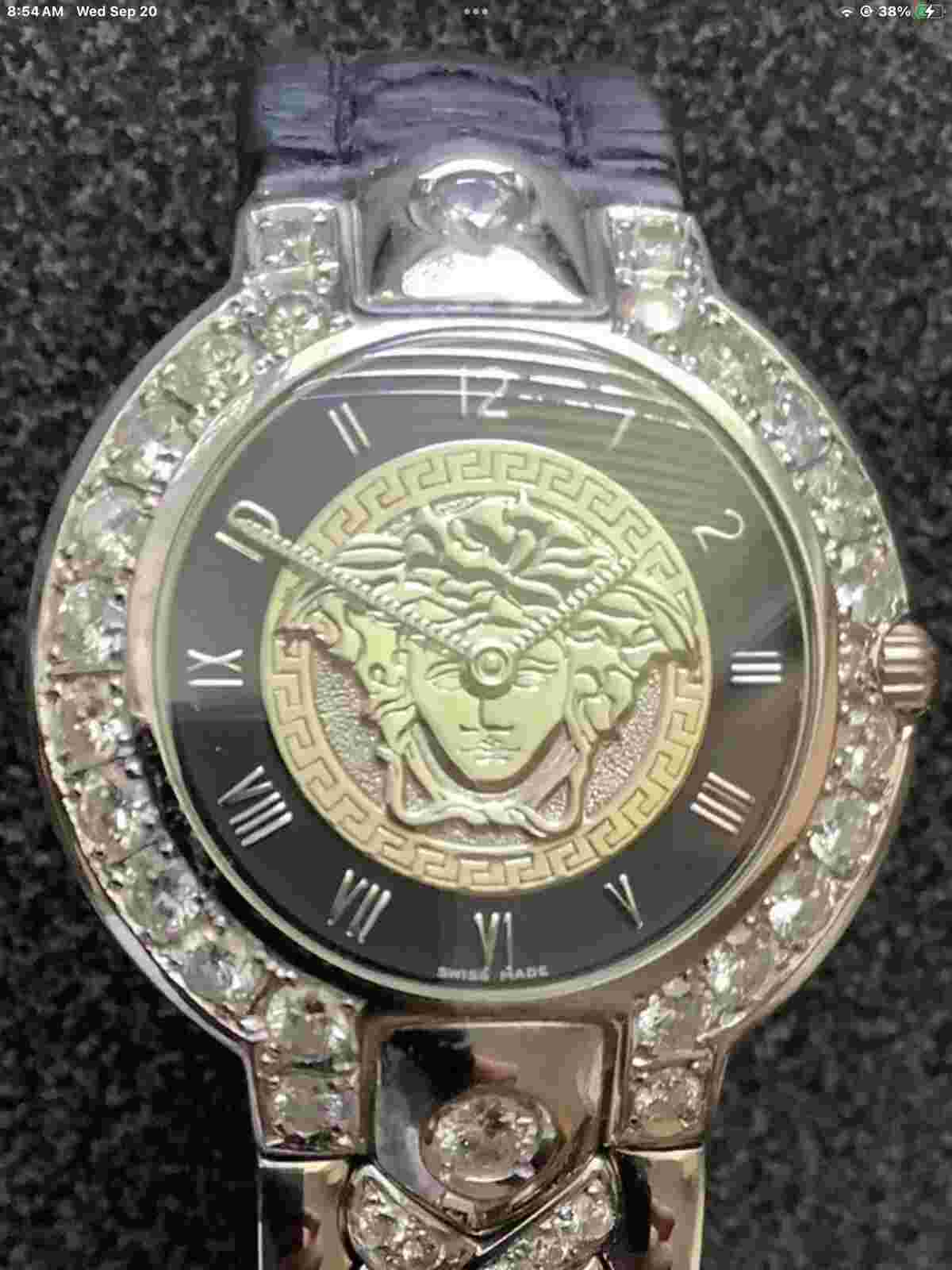 GIANNI VERSACE ATELIER Mens Unisex 💎 Diamond Medusa Swiss Watch