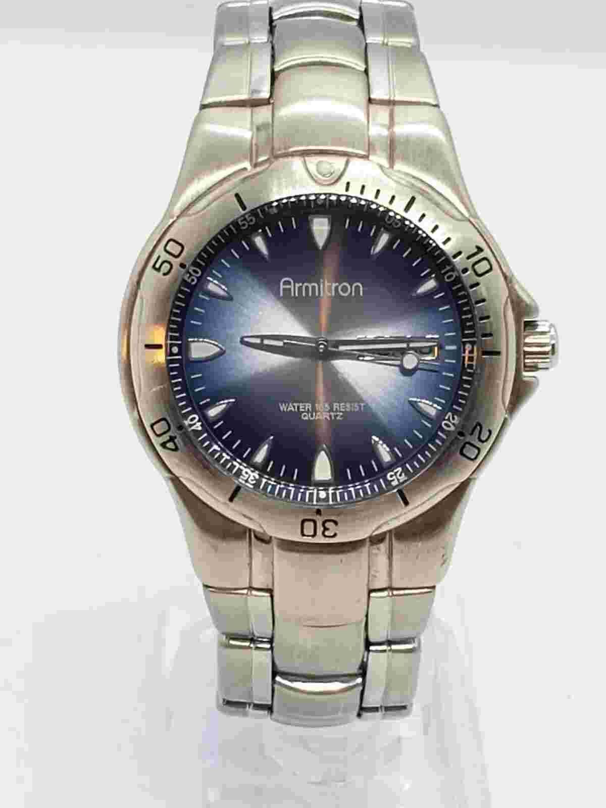 Armitron Men's 37mm Blue Dial Vintage Watch 20/1725