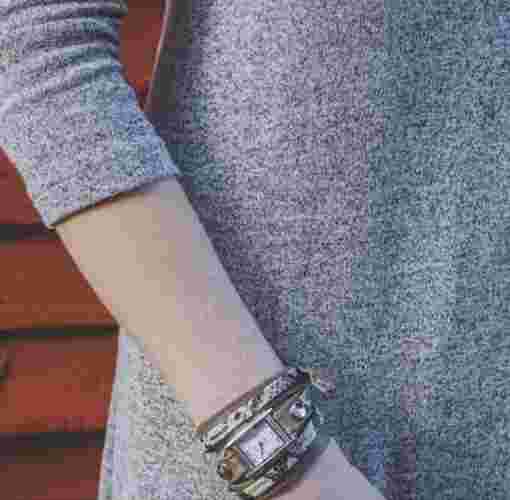 LA MER Leather Wrap Watch EUC Retails $135