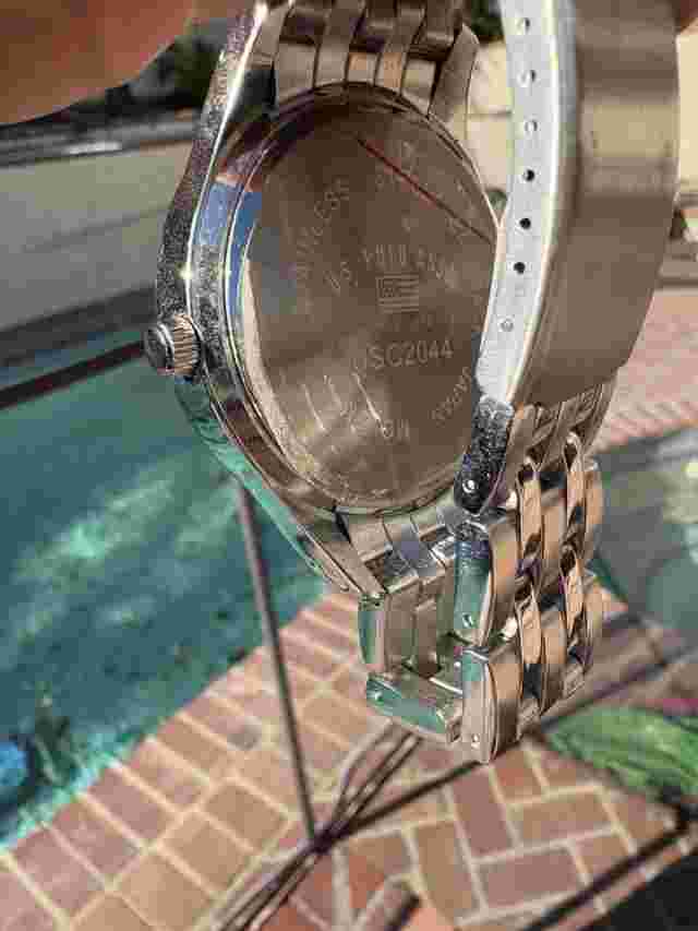 U.S polo Assn Usc2044 Stainless Steel Black Dial Men’s Wrist Watch