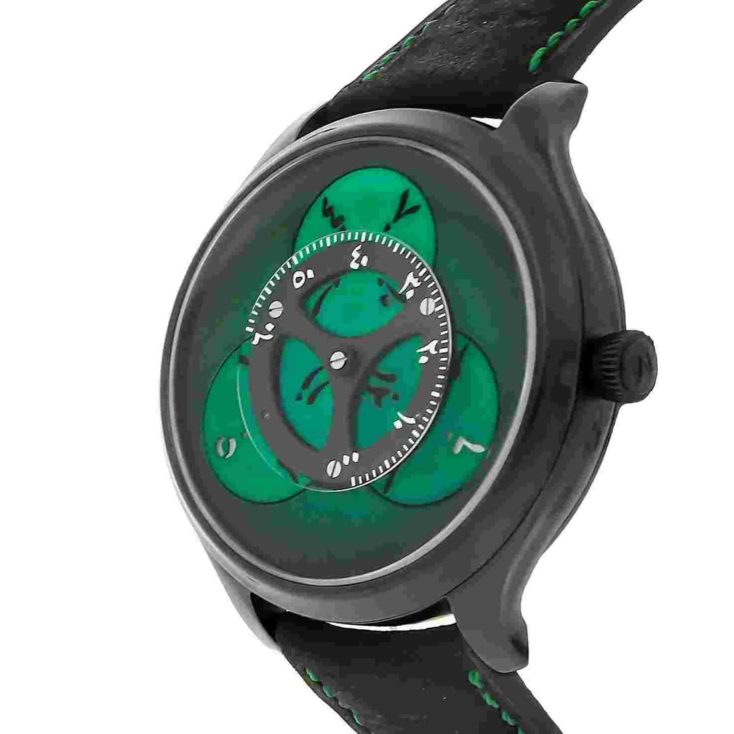 H. Moser & Cie. Endeavour Flying Hours Dubai Auto Steel Watch 1806-1201