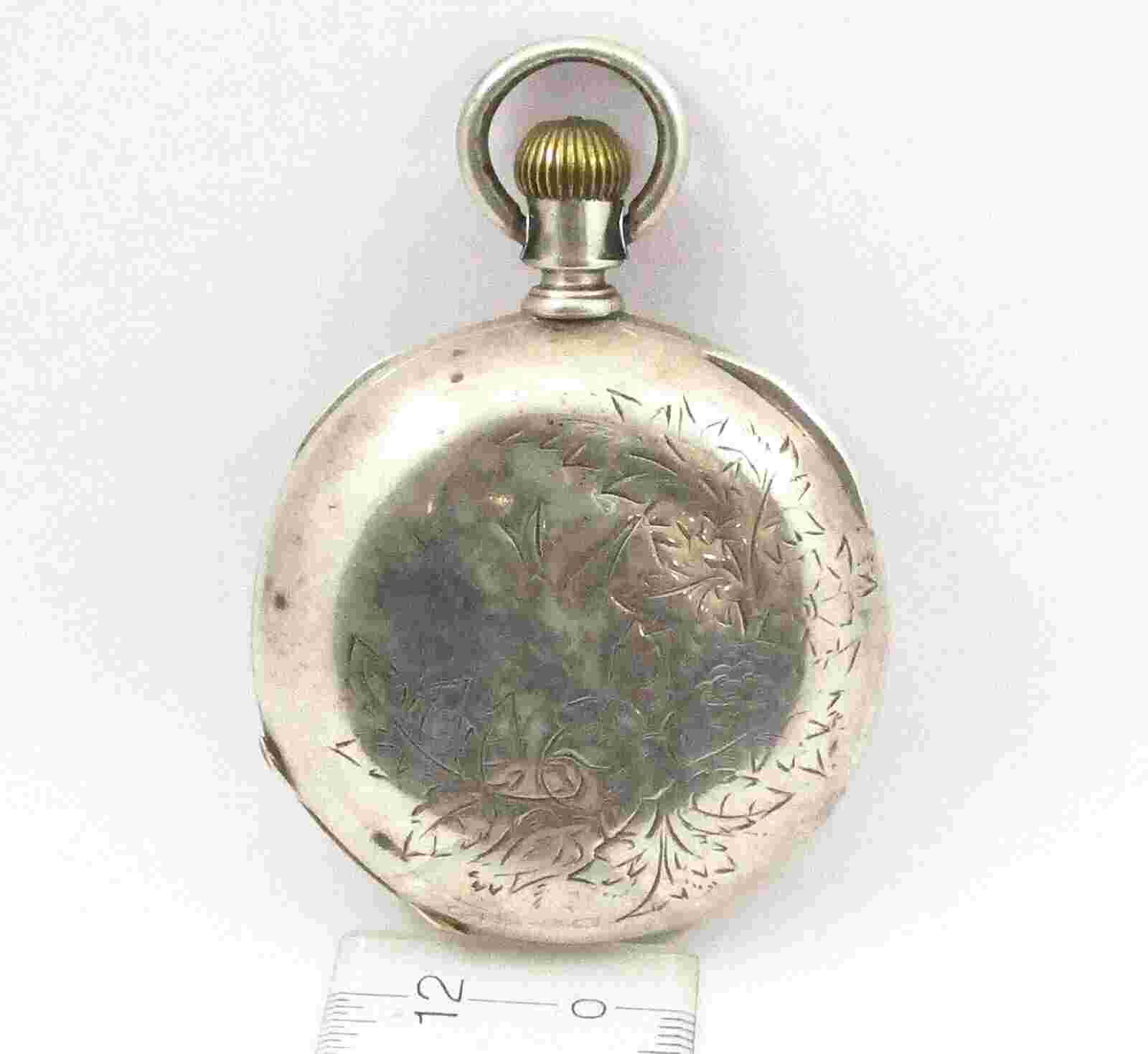 1886 Seth Thomas Watch Co Coin Silver Pocketwatch Open Face Grade :55 No Reserve