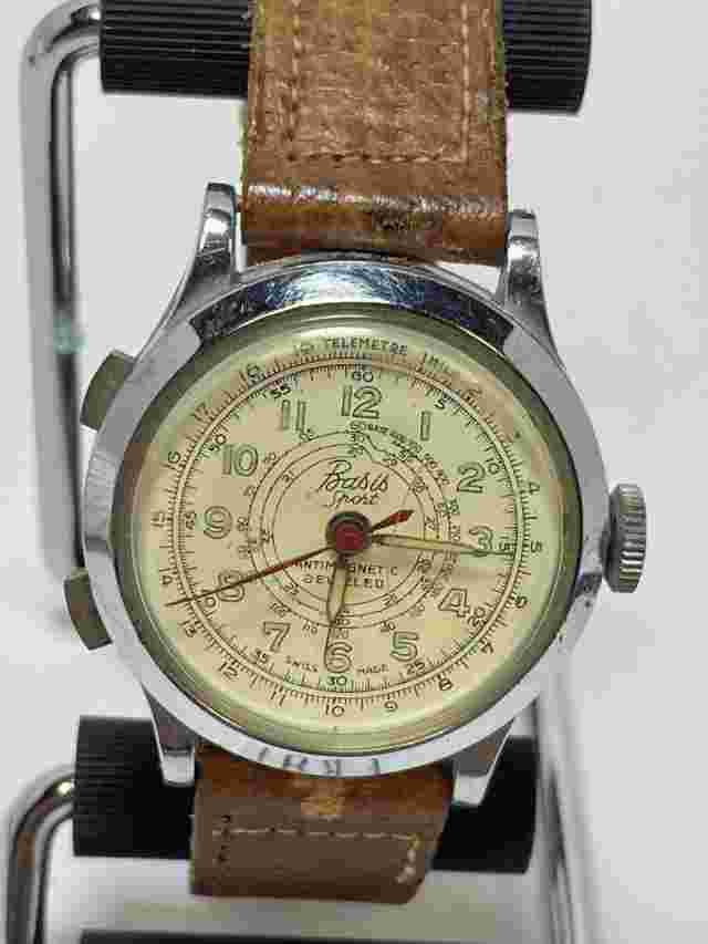 Vintage Basis Sport Telemetre Antimagnetic Military Watch (Works)