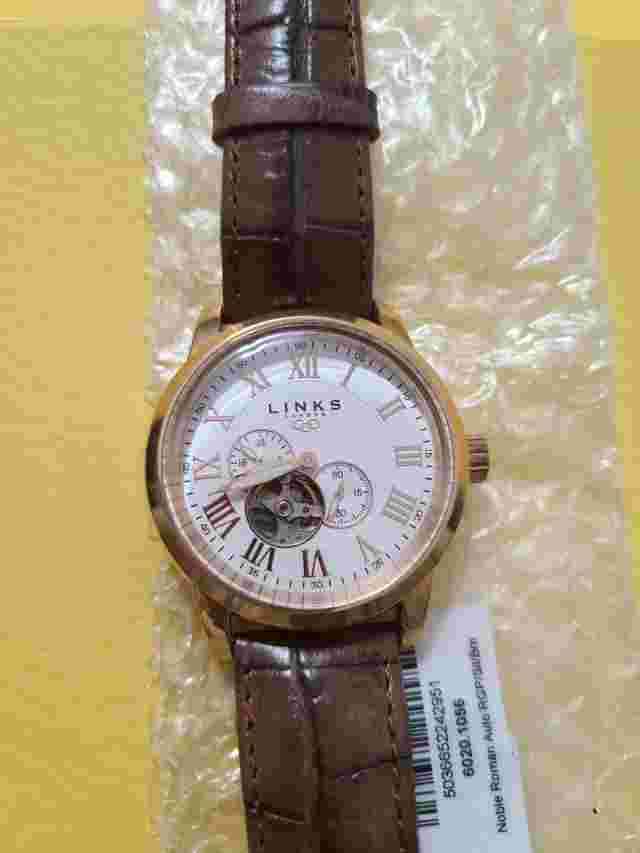 LINKS OF LONDON NOBLE ROSEGOLD PLATED AUTOMATIC WATCH 60201056