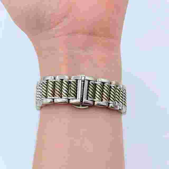 Ladies Watch David Yurman Stainless Steel Black Pearl Diamond Dial T304-XSST