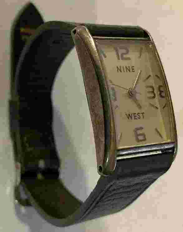 VINTAGE NINE WEST WOMENS Ladies QUARTZ WATCH 9W/1057 763H/2New Band -New Battery